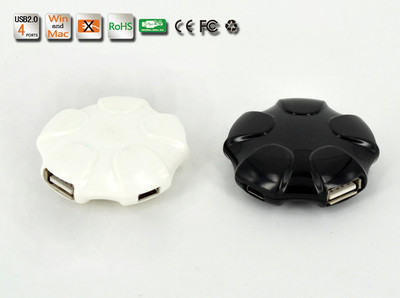 【南瓜饼USB2.0 HUB 集线器 USB分线器 一拖四扩展口 4口高速】价格,厂家,图片,USB HUB/分线器,深圳市合实力科技发展-